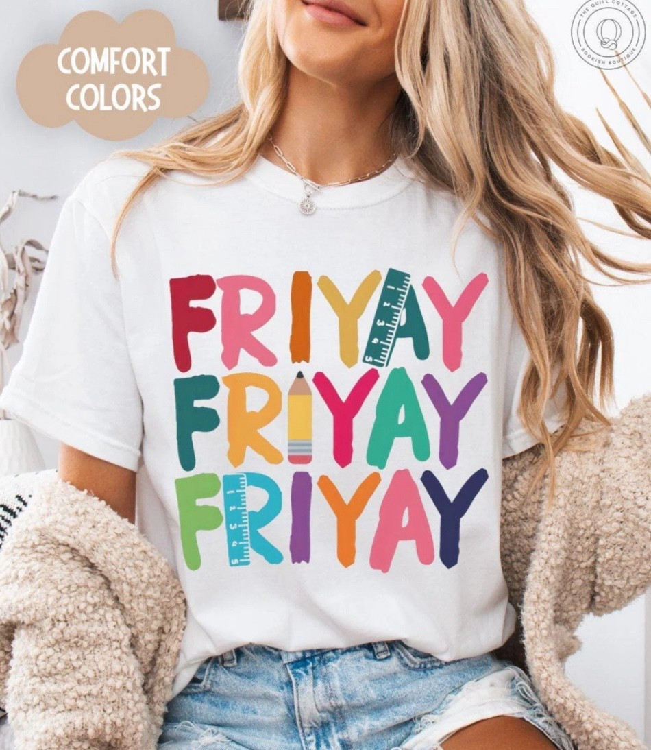 40% off 🎉

Happy Friyay Comfort Colors® Shirt, Funny Teacher Shirt, Friday T-shirt for Elementary Teachers Fri-yay Crewneck Gift for Teacher Team Shirt

#LTKStyleTip #LTKSaleAlert