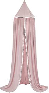 SWHRIOPD Princess Bed Canopy for Kids, Cotton Hanging House Decoration Reading Nook for Children,... | Amazon (US)