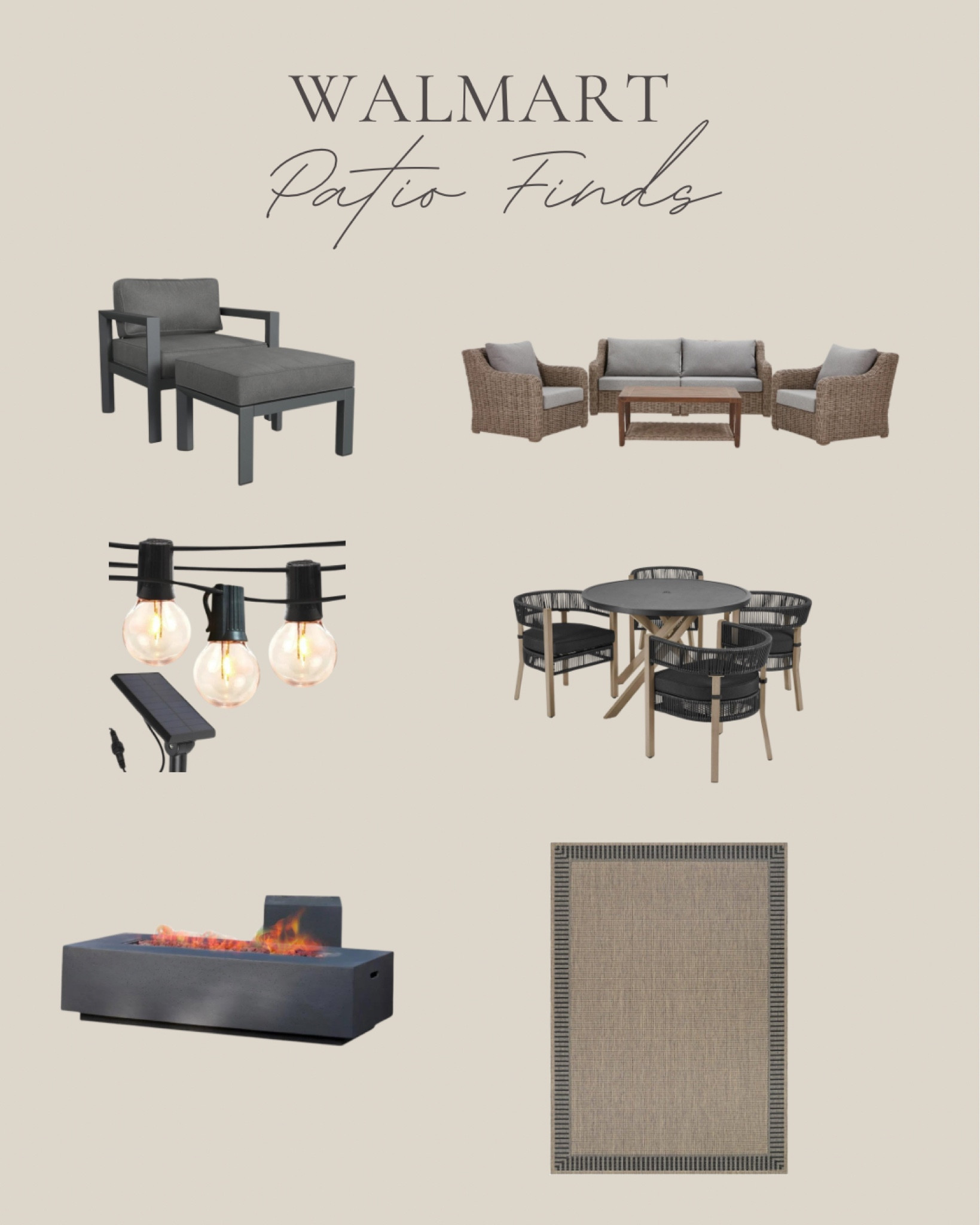 Loving these items for the patio from Walmart

#patioset
#patiofurniture
#firepit

#LTKxWalmart #LTKHome #LTKFamily