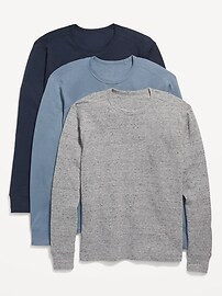 Thermal-Knit Long-Sleeve T-Shirt 3-Pack for Men | Old Navy (US)