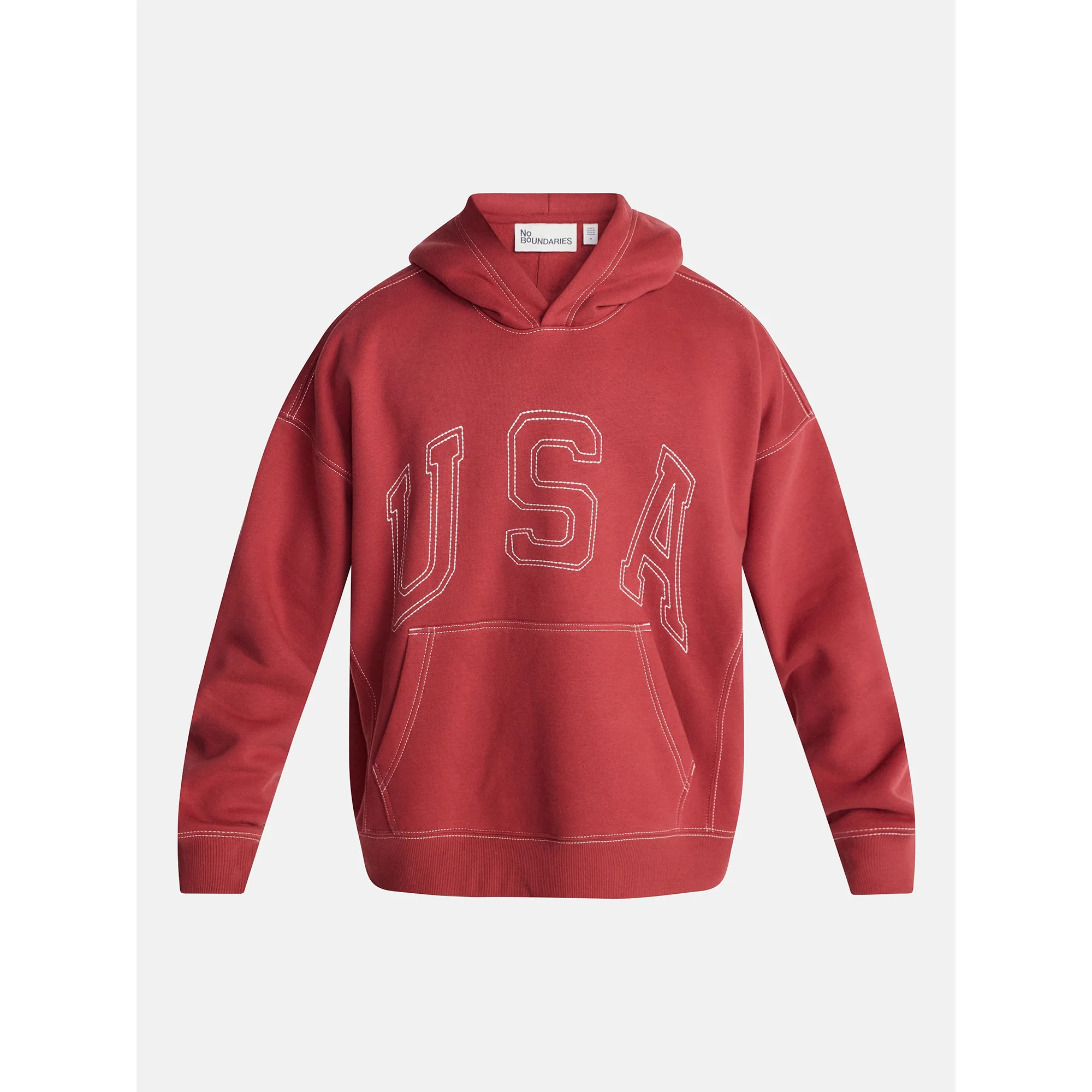 No Boundaries USA Hoodie with Embroidery, Men's XS-4XLT | Walmart (US)