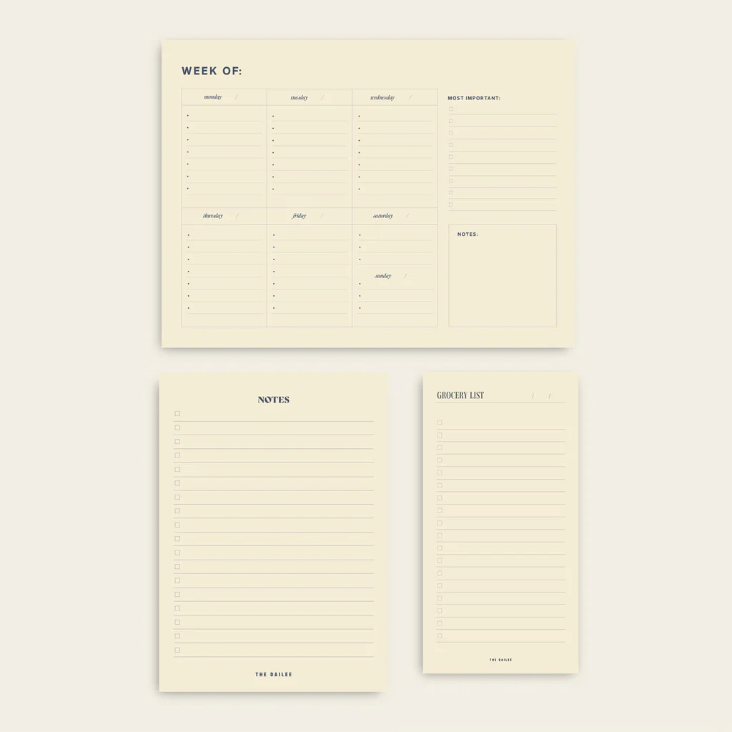 Notepad Bundle - Blonde | The Dailee