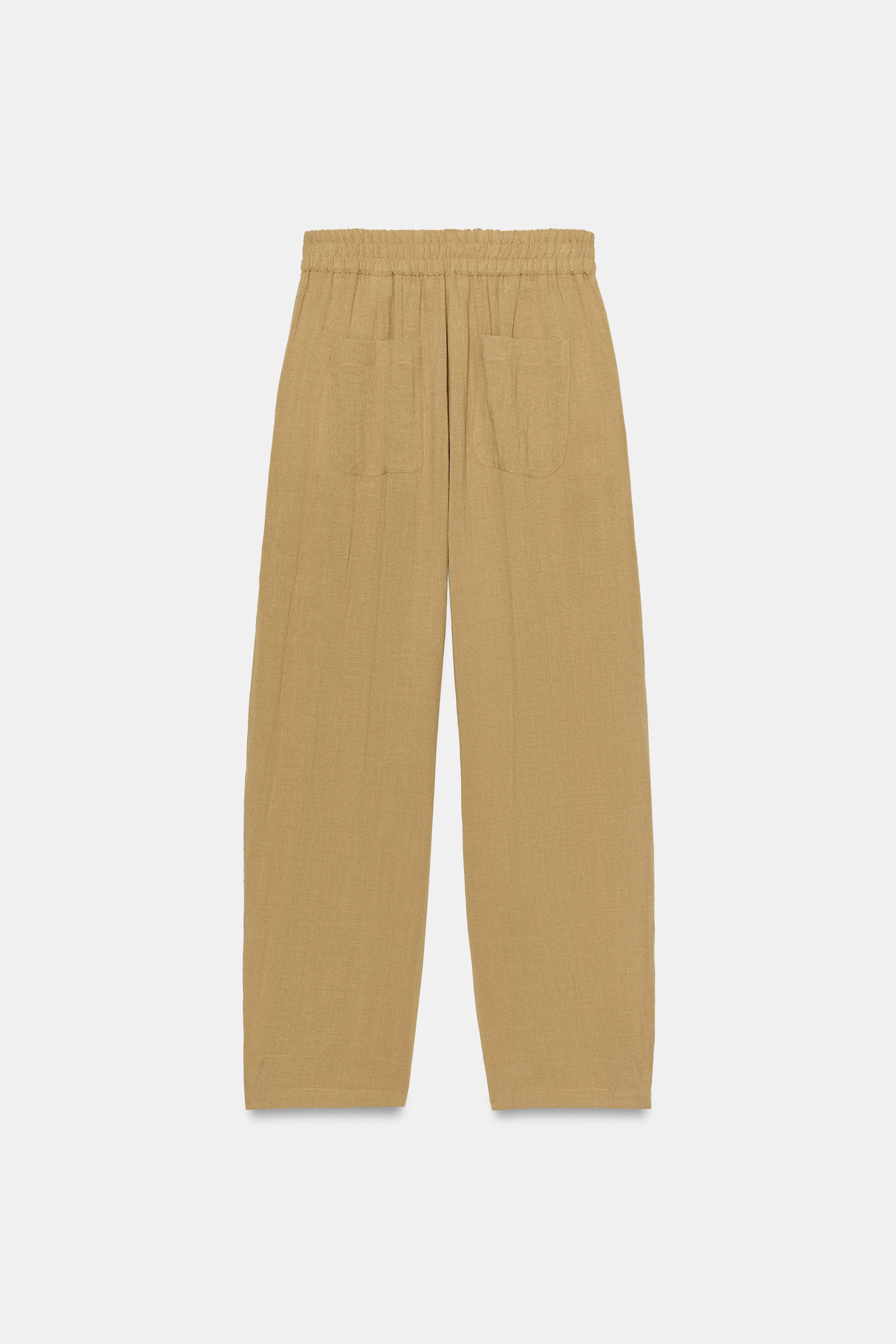 FLOWY ELASTIC WAIST PANTS SET | Zara US