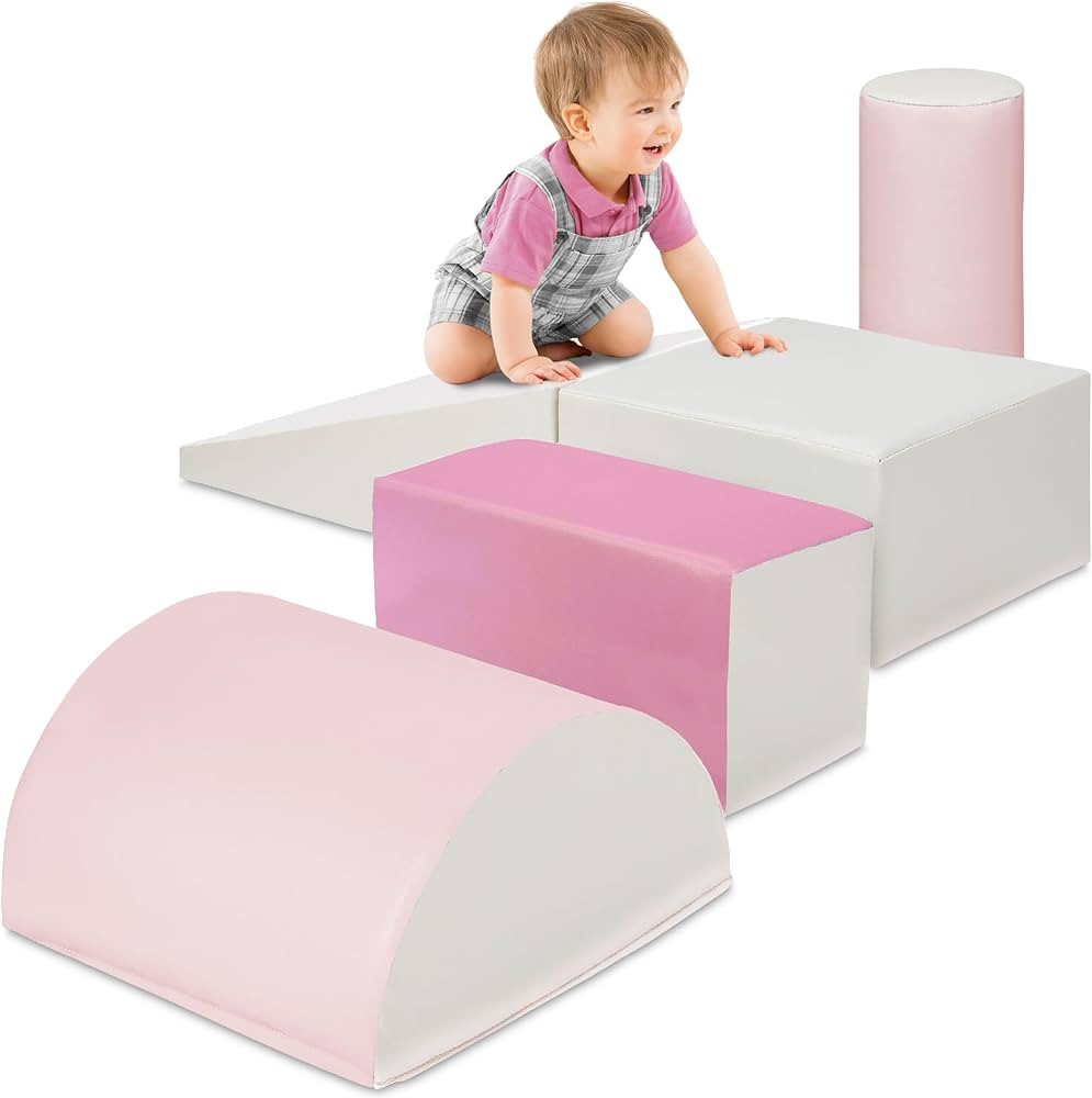 Best Choice Products 5-Piece Kids Climb & Crawl Soft Foam Block Activity Play Structures for Chil... | Amazon (US)