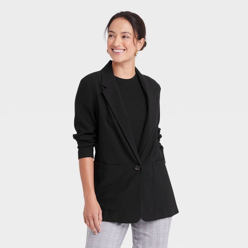 Women's Drapey Twill Blazer - A New Day™ | Target