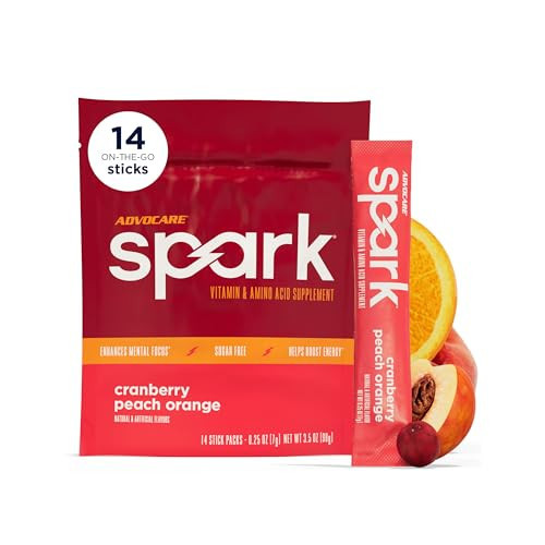AdvoCare Spark Energy & Focus Drink Mix, Cranberry Peach Orange, 14 Sticks | Amazon (US)