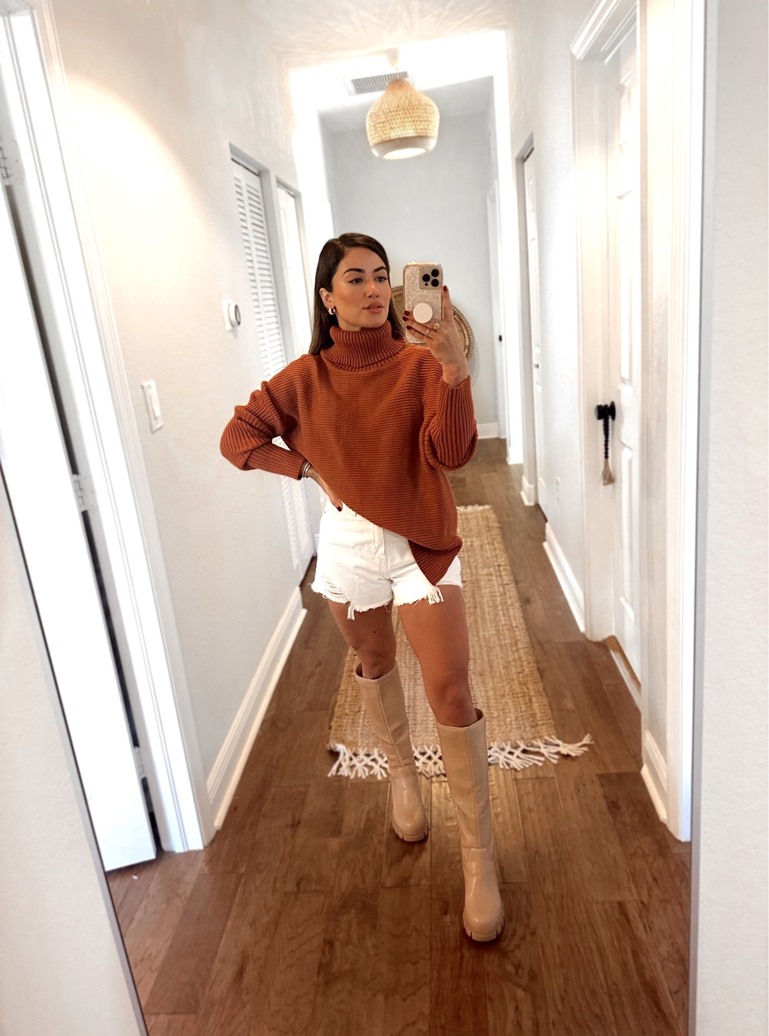 Fall Outfit with the coziest sweater (I wear it as a tunic with leggings too) and currently my favorite denim shorts (on sale!)

My sweater is 30% off (available in a bunch of colors)

 My shorts are $10 off!

Fall style, knee boots, Amazon fashion, Levi’s, jean shorts, warm winter, casual outfits, petite, Amazon finds, Levi’s shorts, turtle neck, sweater.

#LTKHoliday #LTKsalealert #LTKfindsunder50