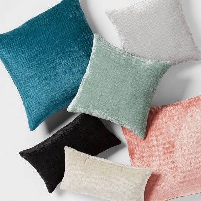 Velvet Rib Textured Throw Pillow - Threshold™ | Target