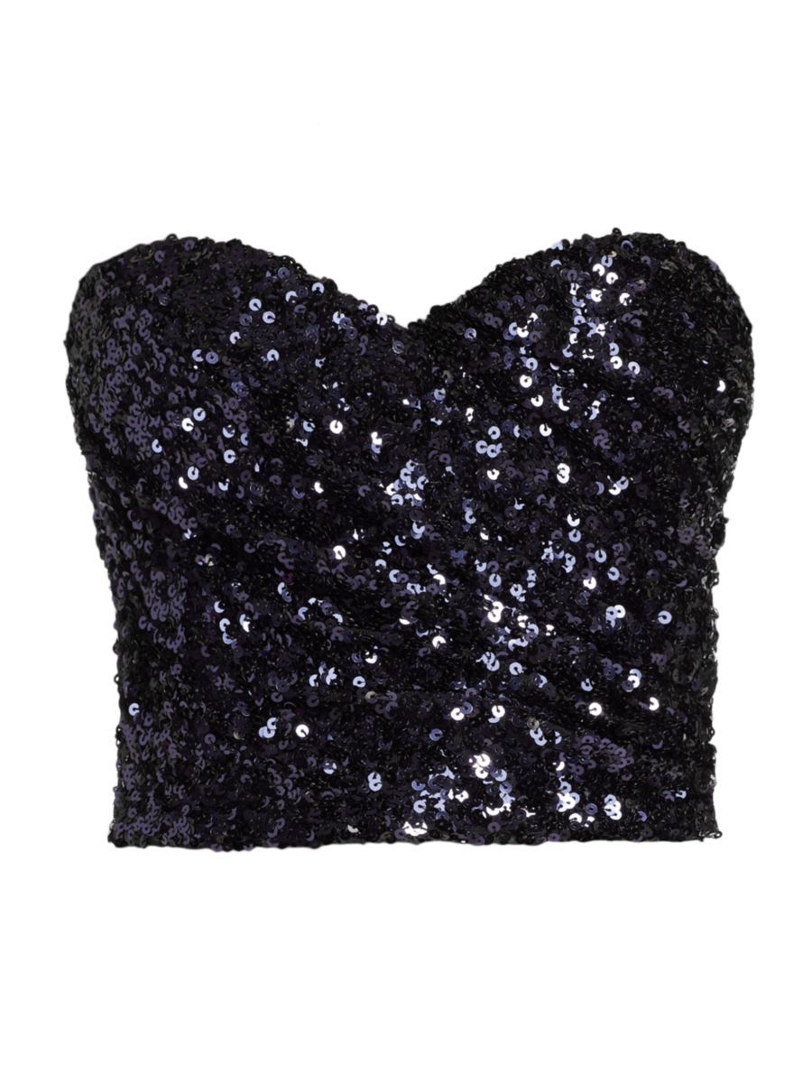 Midnight Strapless Sequin Top | Saks Fifth Avenue