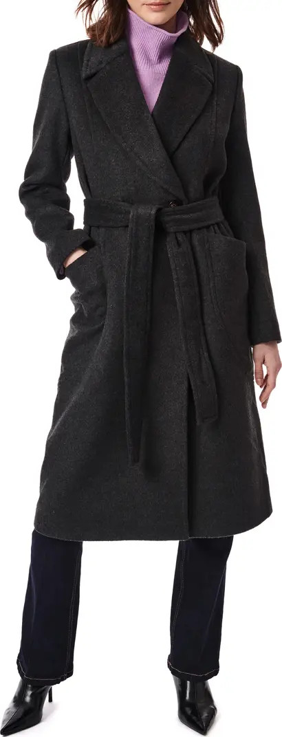 Belted Wool Blend Longline Coat | Nordstrom