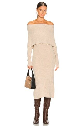 ELLIATT X REVOLVE Tinsley Knit Dress in Beige from Revolve.com | Revolve Clothing (Global)