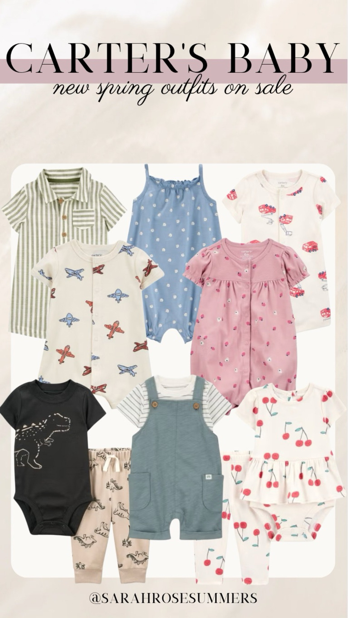 Carter’s baby new spring outfits on sale. Baby girl and baby boy clothes on sale. 

#LTKBaby #LTKBump #LTKSaleAlert