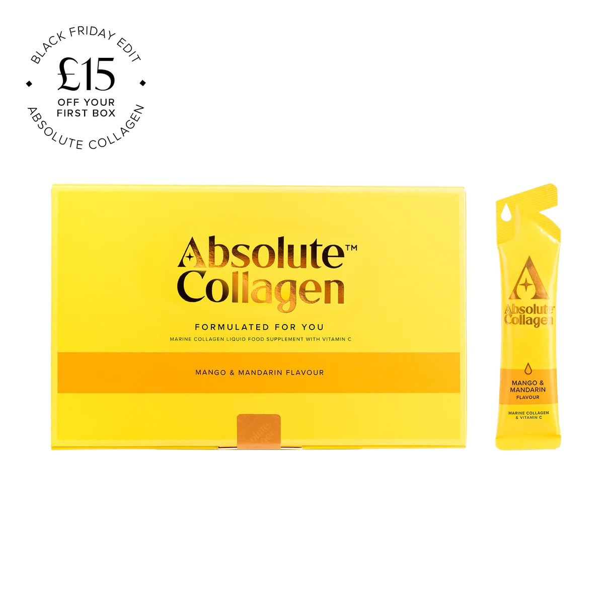 Marine Liquid Collagen Supplement Drink For Women, 14x10ml Sachets | Absolute Collagen