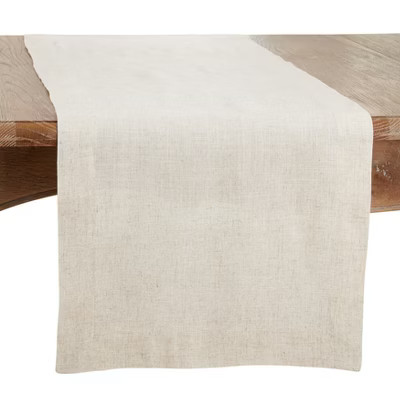 Saro Lifestyle Table Runner With Plain Hemstitched Design | Target