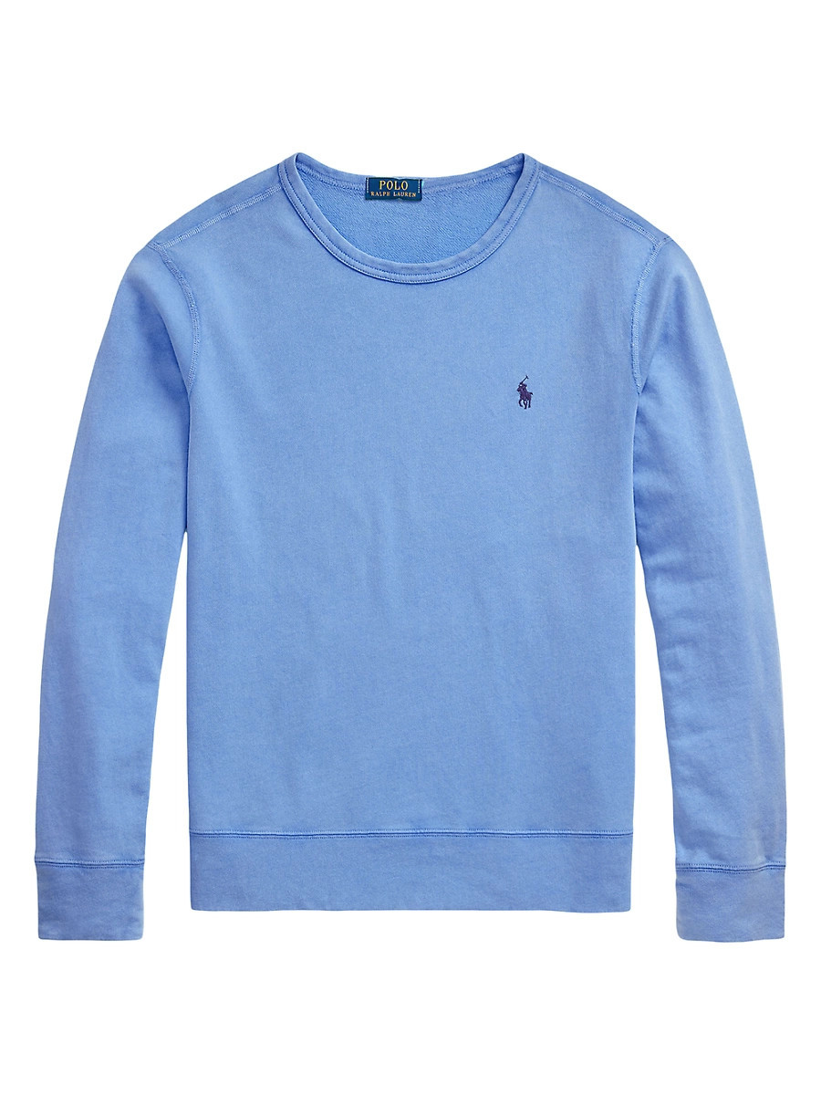Men's Cotton Crewneck Sweater - Campus Blue - Size XXL | Saks Fifth Avenue