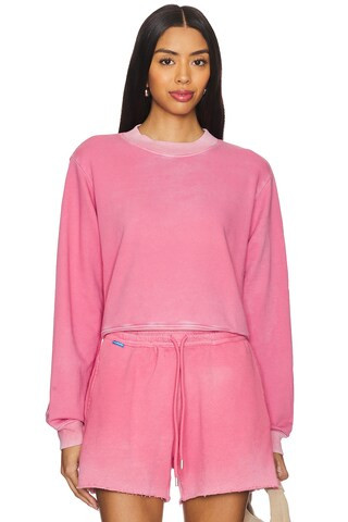 COTTON CITIZEN Milan Crewneck in Vintage Azalea from Revolve.com | Revolve Clothing (Global)