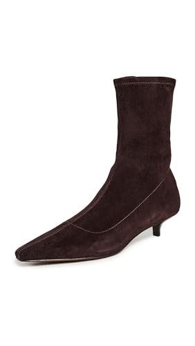 Madewell Women's The Ciel Slim Ankle Boots, Chocolate Raisin, 7.5 Medium US | Amazon (US)