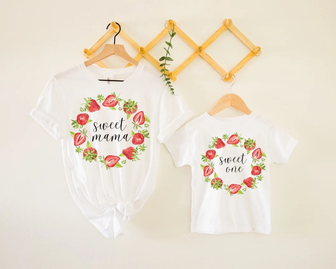 Berry Sweet Family Birthday Shirts, Sweet One Tshirt- Strawberry First Birthday, Berry First Birt... | Etsy (US)