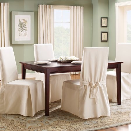 Sure Fit Cotton Duck Dining Chair Slipcover | Walmart (US)
