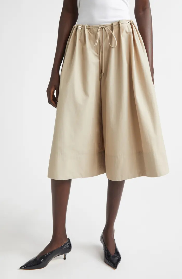 The Sutton Elongated Cotton Blend Shorts | Nordstrom