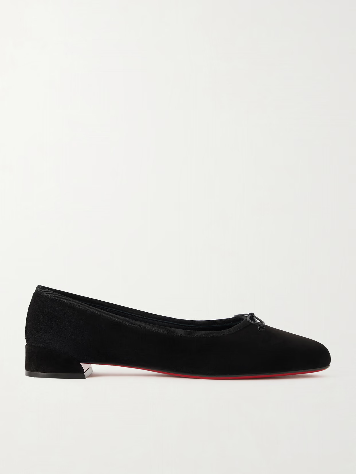 Christian Louboutin - Sweetie Jane Suede Ballet Flats - Black | NET-A-PORTER (UK & EU)