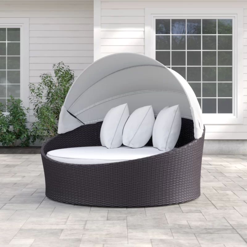 Brentwood Canopy Patio Daybed with Cushions | Wayfair North America