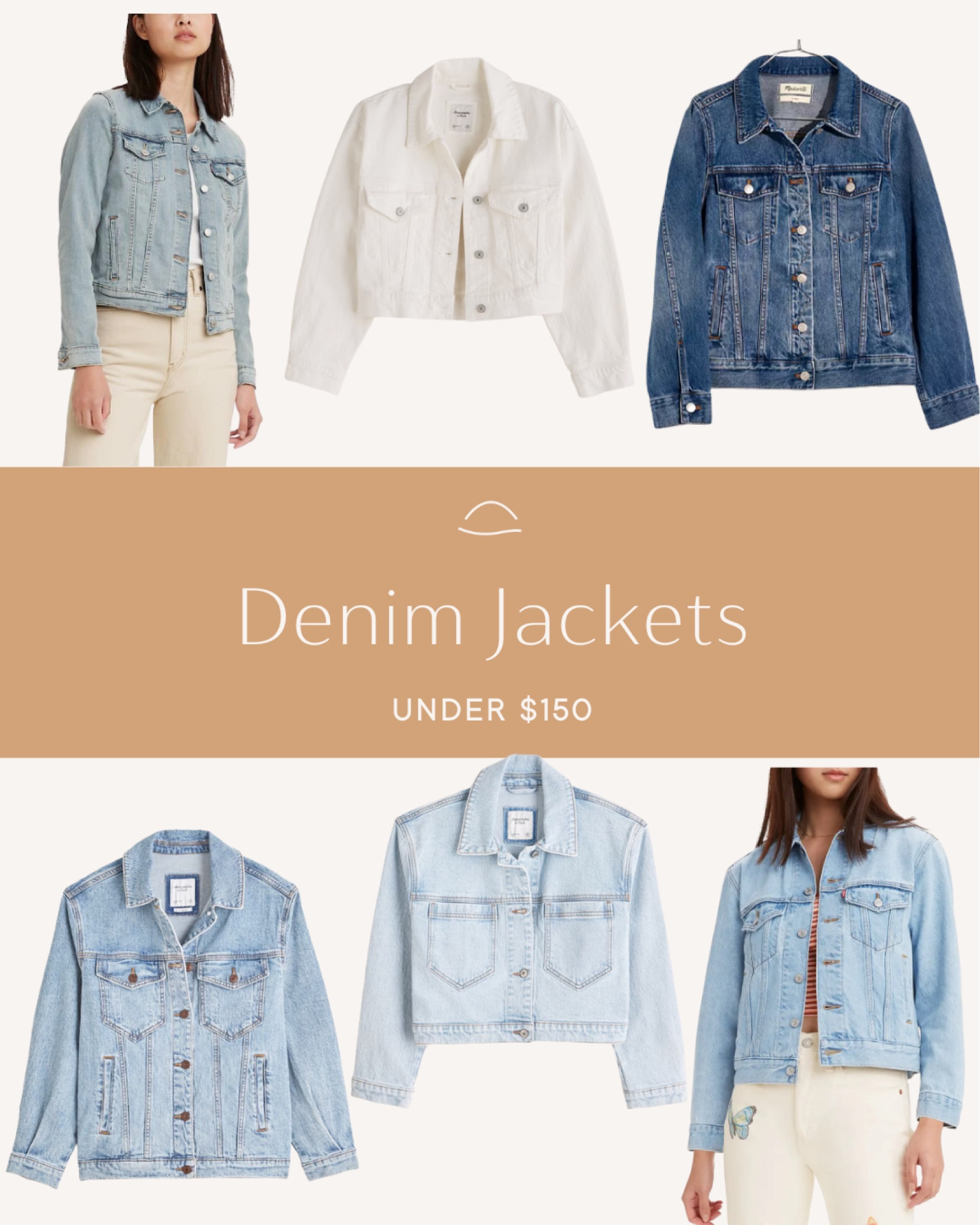 Denim jackets under $150 fitted cropped oversized abercrombie amazon Madewell 

#LTKstyletip #LTKGiftGuide #LTKSeasonal