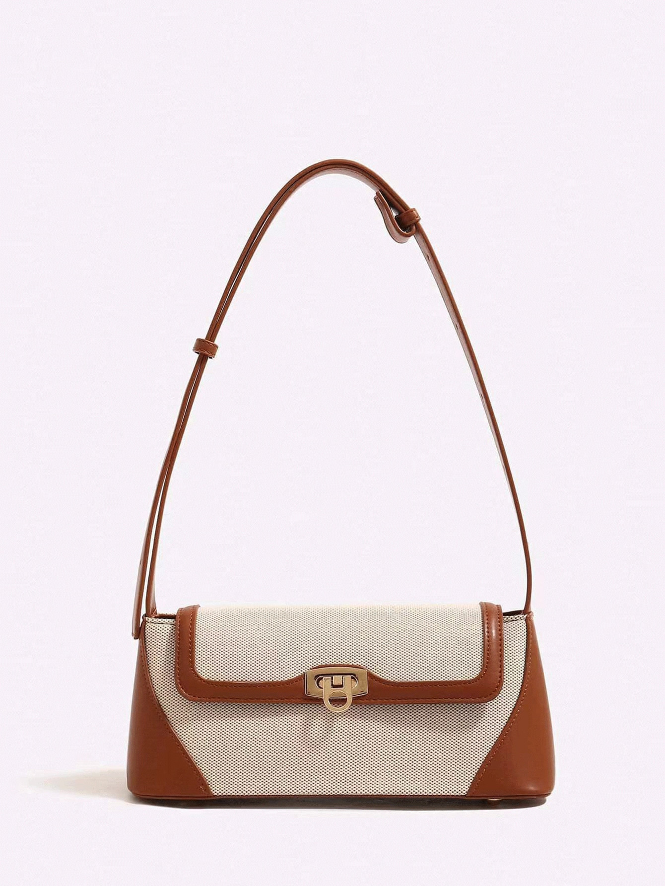 Lightweight Business And Leisure Two-Color Clamshell Long Bag, Suitable For Girls, Ladies, Colleg... | SHEIN