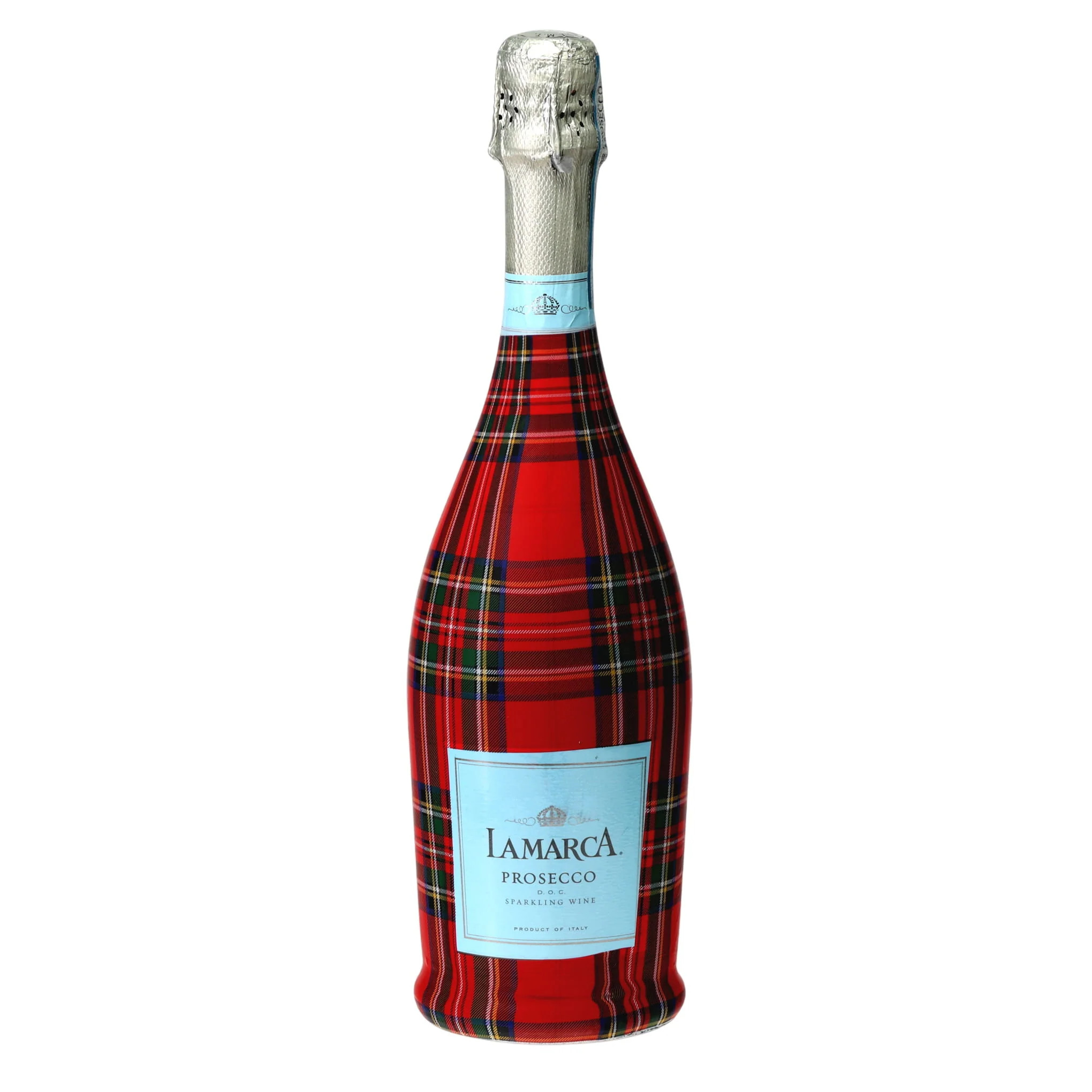 Red & Green Christmas Tartan Prosecco Bottle Wrap | Beau Bottles
