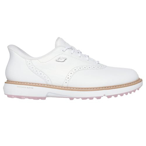 Skechers Golf Women's Prestige Spikeless Slip-in Arch Fit Golf Shoe Sneaker, White/Pink, 9.5 | Amazon (US)