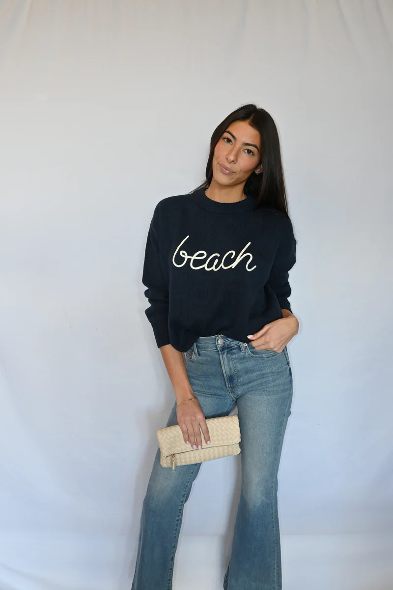 Beach Boyfriend Crewneck Sweater | Studio 4 Threads