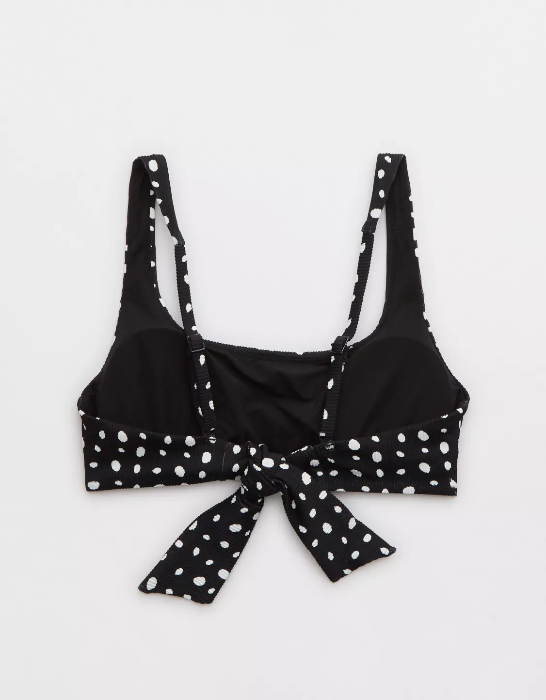 Aerie Ribbed Tie Back Scoop Bikini Top | Aerie