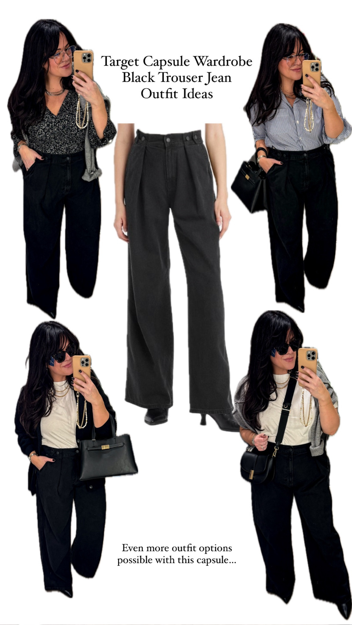 Target Capsule Wardrobe Black Denim Outfits 

#LTKStyleTip #LTKSeasonal #LTKMidsize