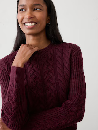 Cable Pullover Sweater | Banana Republic Factory