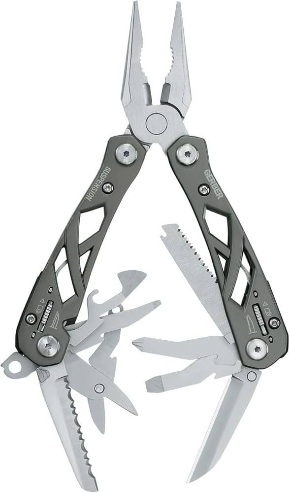 Gerber Gear Suspension 12-in-1 Needle Nose Pliers Multi-tool with Tool Lock - Multi-Plier, Wire C... | Amazon (US)