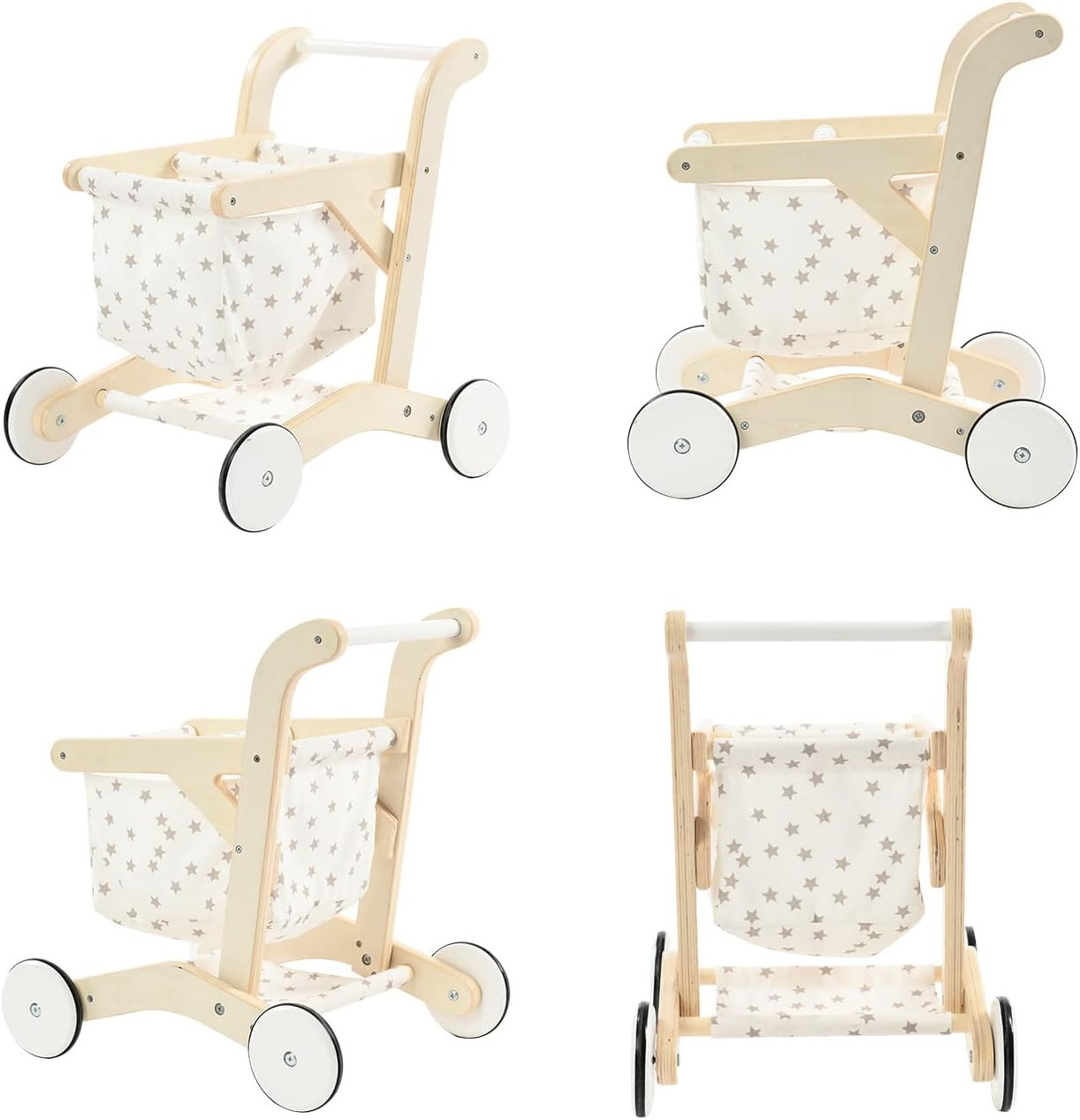 labebe Baby Push Walker Doll Stroller, Push Toy for Toddler, Shopping Cart for Girls and Boys 1 Y... | Amazon (US)