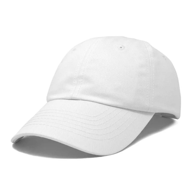 DALIX Womens Hat Lightweight 100% Cotton Cap in White | Walmart (US)