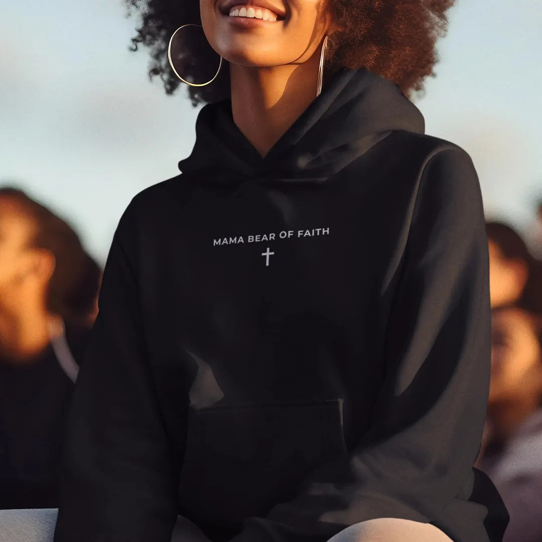 Mama Bear of Faith Hoodie - Christian Mom Sweatshirt – Inspirational Religious Gift for Her | Etsy (US)