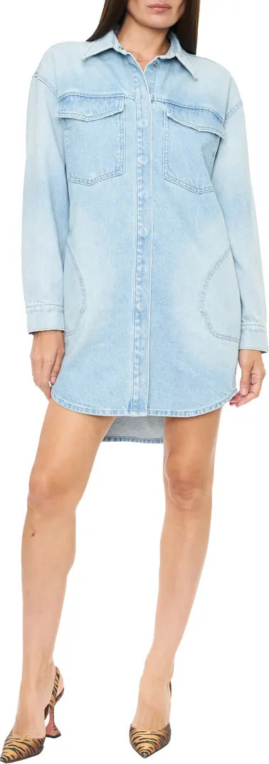 Rumor Snap-Up Denim Shirtdress | Nordstrom