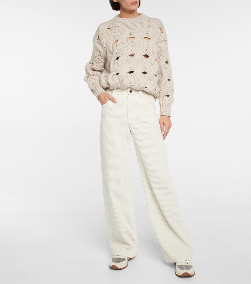 High-Rise-Hose aus Cord | Mytheresa (DACH)