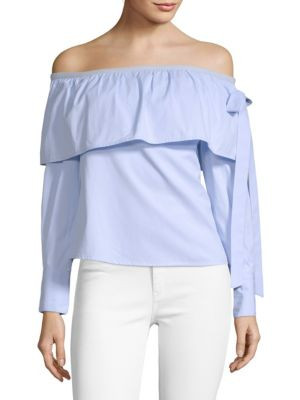 Walter Baker - Kristen Ruffle Off-The-Shoulder Top | Saks Fifth Avenue OFF 5TH