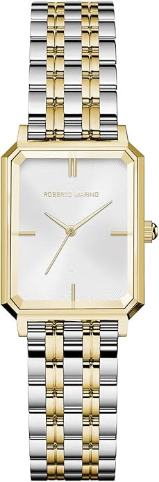 Roberto Marino RM1982 Women’s Luxury Watch Rectangular Gold – Japanese Quartz Movement, Vinta... | Amazon (US)