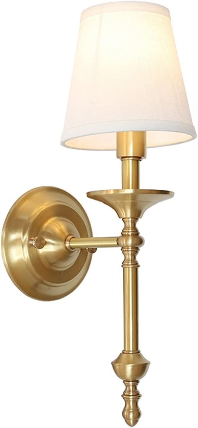 Copper Wall Lamp E14 6W Led Light Traditional Bedroom Corridor Livingroom Teahouse Art Decorate L... | Amazon (US)