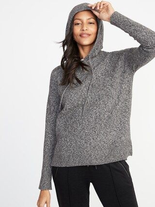 Sweater-Knit Pullover Hoodie for Women | Old Navy US