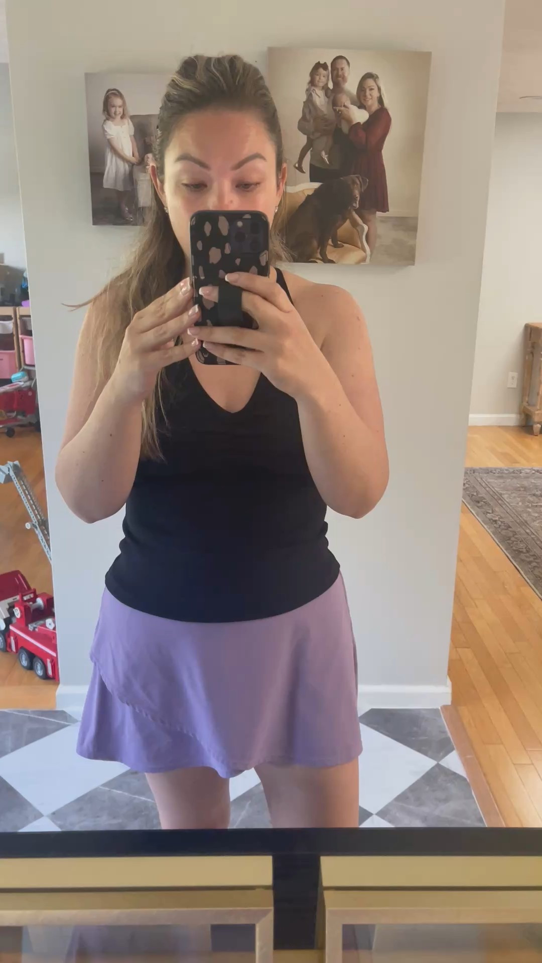 mom outfit, skirt with built in shorts, tank with built in bra 

#LTKActive #LTKSummerEdit