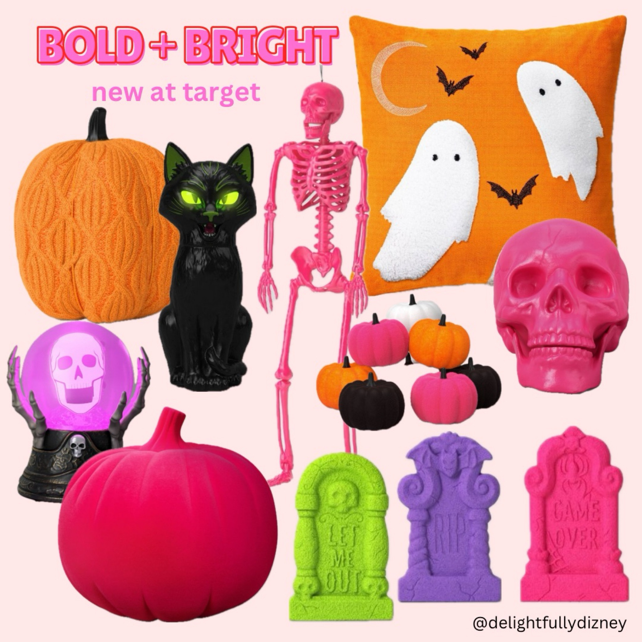 A trend I’m currently obsessed with - pink and orange! I love this color combo especially for Halloween decor. It gives me all the neon retro vibes and Target did not miss with this new Halloween and fall decor line. This is such a perfect color combo to transition from summer to fall. Snag your items how because they will sell out fast! 

#LTKHome #LTKSeasonal #LTKFamily