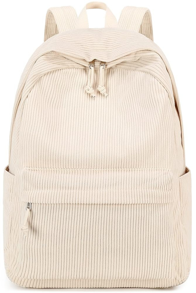 School Backpack for Teen Girls Bookbags Elementary High School Corduroy Laptop Bags Women Travel ... | Amazon (US)