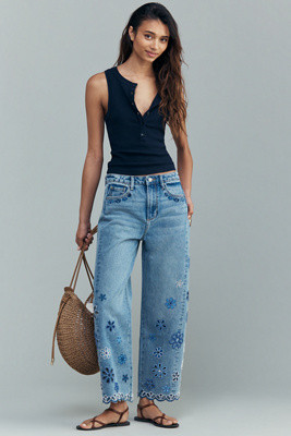 Driftwood Elaine High-Rise Barrel Jeans | Anthropologie (US)