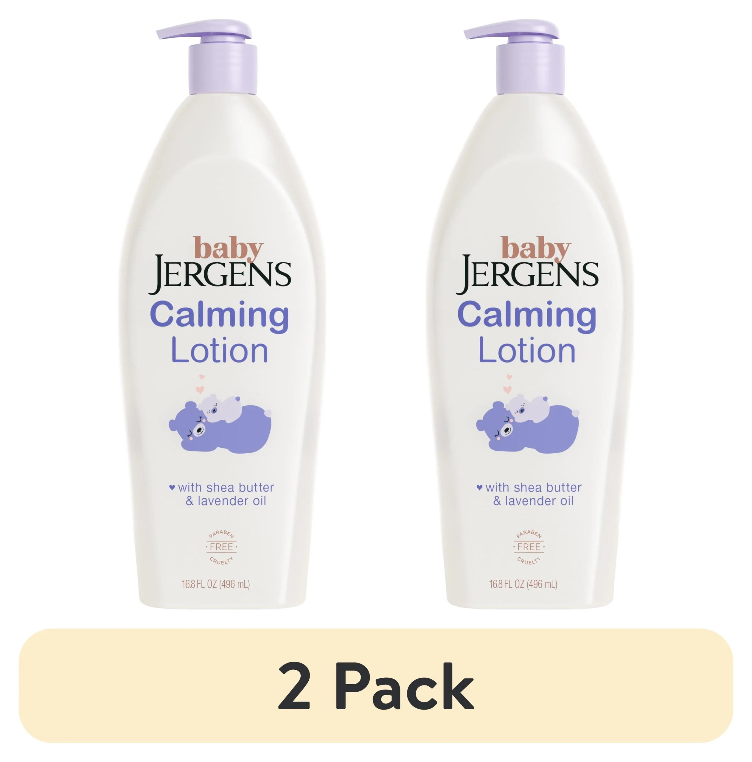 (2 pack) Baby Jergens Calming Lotion, Body Lotion, Moisturizer, with Shea Butter and Lavender Oil... | Walmart (US)