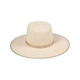 Lack of Color Women's Ivory Rancher Wool Boater Hat (Ivory, Small (55 cm)) | Amazon (US)